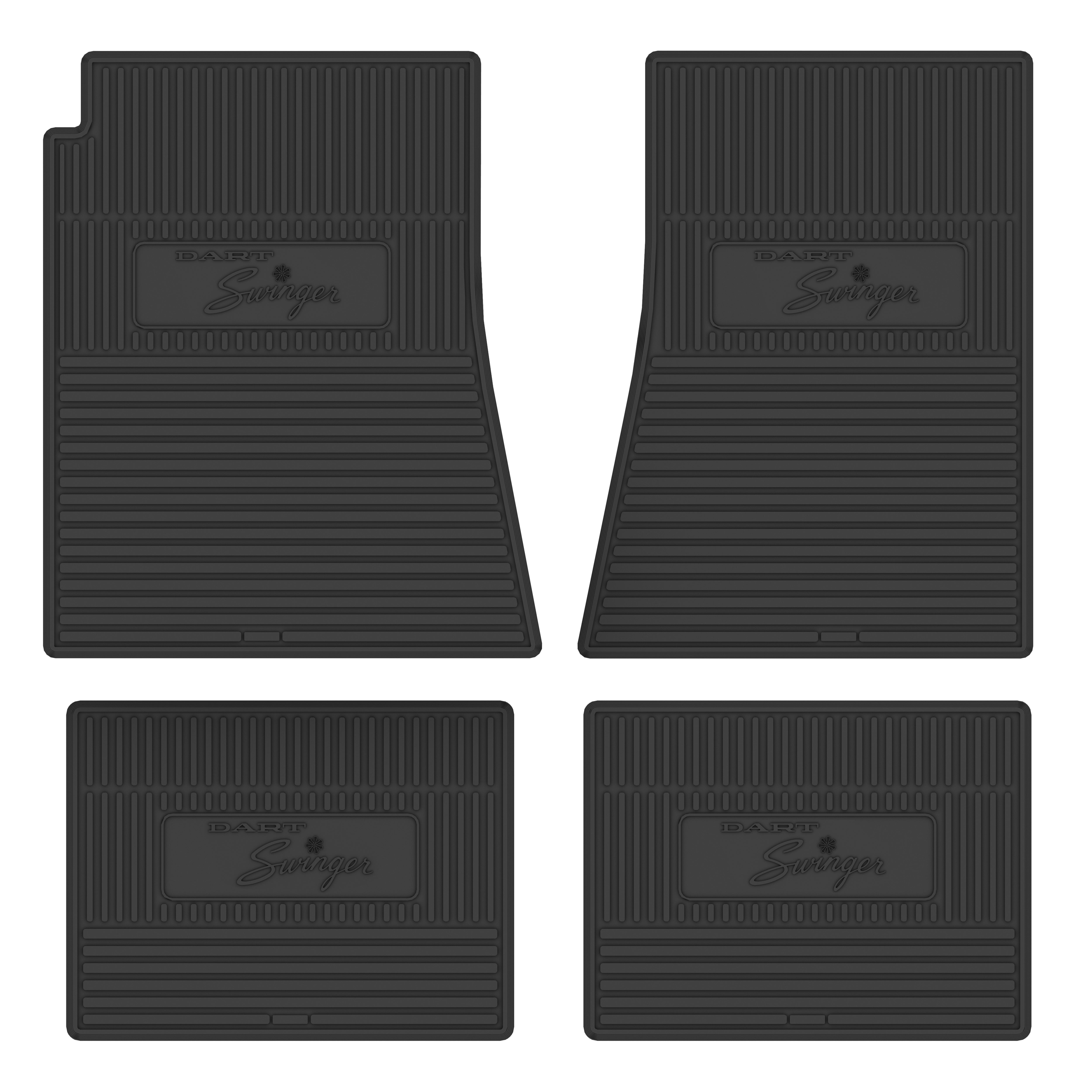 69/76 DART SWINGER FLOORMATS AUTO - BLACK – Legendary Auto Interiors