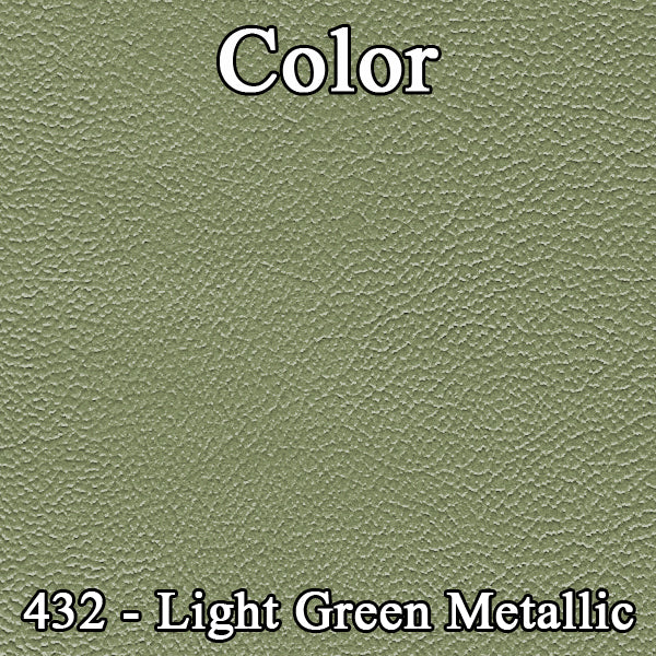 68 SPORT SATELLITE/GTX BUCKET SEAT UPHOLSTERY - LIGHT GREEN/DARK GREEN
