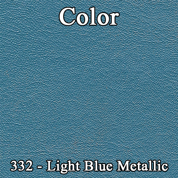 68 CORONET 500/RT CONVERTIBLE REAR UPHOLSTERY - LIGHT BLUE/DARK BLUE