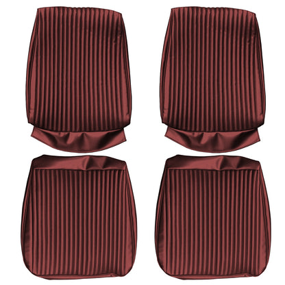 67 CHARGER/CORONET BUCKET SEAT UPHOLSTERY - RED