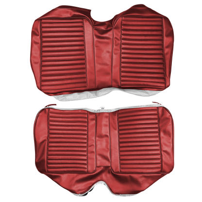 69 BARRACUDA "STANDARD" FASTBACK REAR UPHOLSTERY- RED