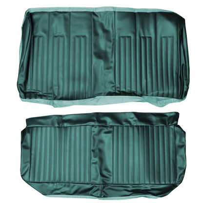 68 GTO/LEMANS HARDTOP REAR UPHOLSTERY - TURQUOISE