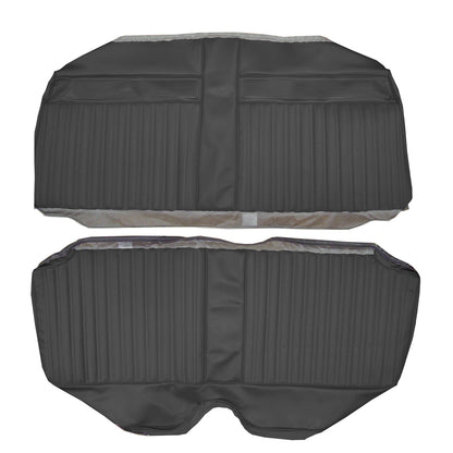 1967 DODGE CORONET 440 HARDTOP REAR UPHOLSTERY - BLACK