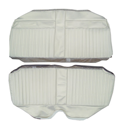 1967 DODGE CORONET 440 HARDTOP REAR UPHOLSTERY - PEARL WHITE