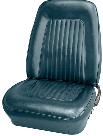 1968 CHEVROLET CAMARO "STANDARD" BUCKET SEAT UPHOLSTERY - BLUE