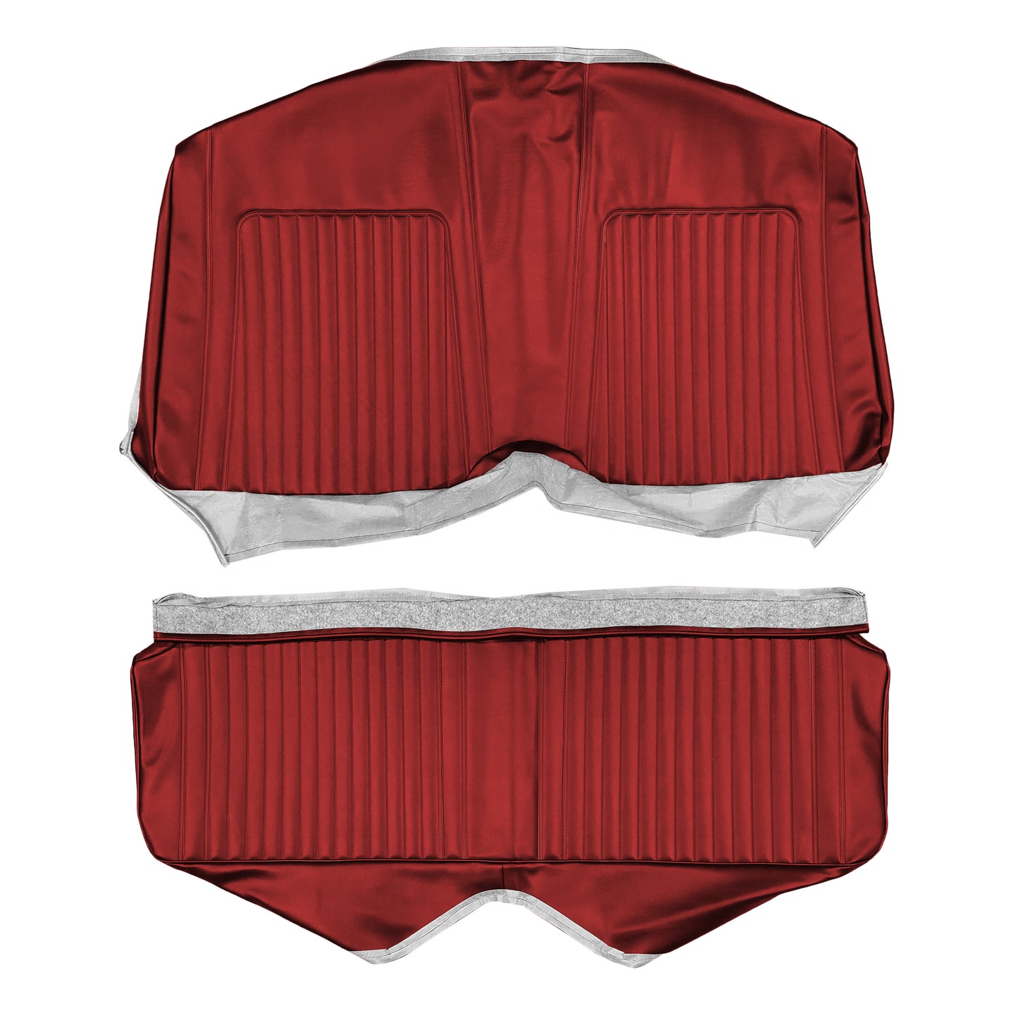 1967-1968 CHEVROLET CAMARO "STANDARD" FIXED HTP REAR UPHOLSTERY- RED