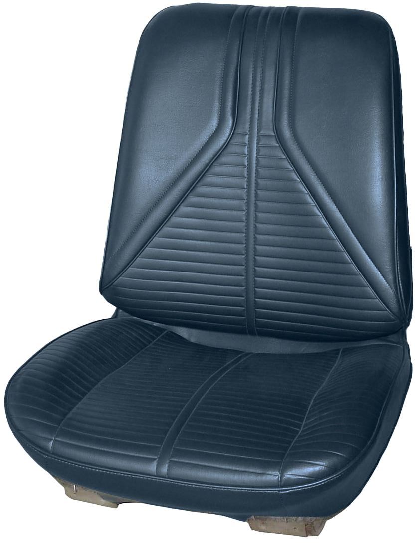 1967 BUICK GRAN SPORT 400/SKYLARK BUCKET SEAT UPHOLSTERY - BLUE