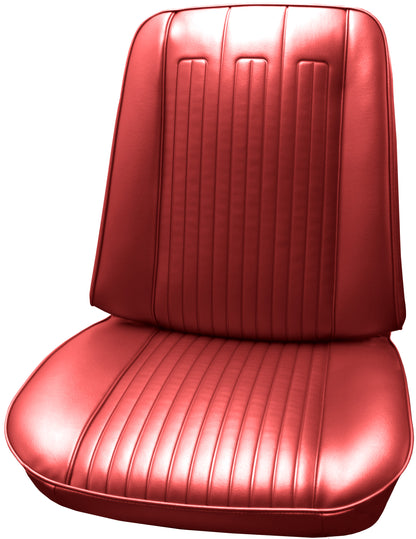 1968 PONTIAC GTO/LEMANS BUCKET SEAT UPHOLSTERY - RED