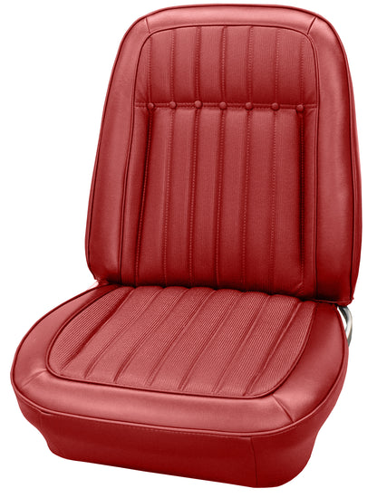 1969 CHEVROLET CAMARO "DELUXE" BUCKET SEAT UPHOLSTERY - RED