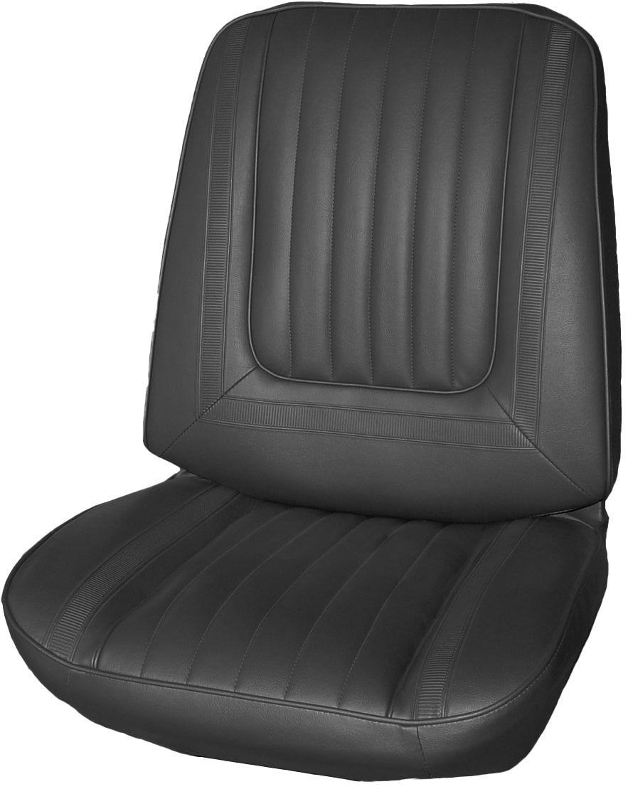 1969 BUICK GRAN SPORT 400/SKYLARK CUSTOM BUCKET SEAT UPHOLSTERY - BLACK