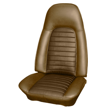 1970 AMC JAVELIN SST BUCKET SEAT CLOTH UPHOLSTERY - SRM BROWN CORDUROY/SRM BROWN