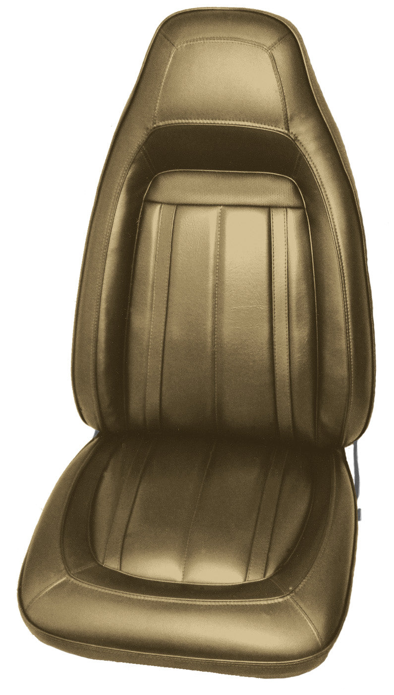 1970 PLYMOUTH GRAN COUPE BUCKET SEAT UPHOLSTERY - SRM GOLD