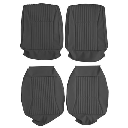 1970 CHRYSLER 300/NEWPORT BUCKET SEAT UPHOLSTERY -  BLACK