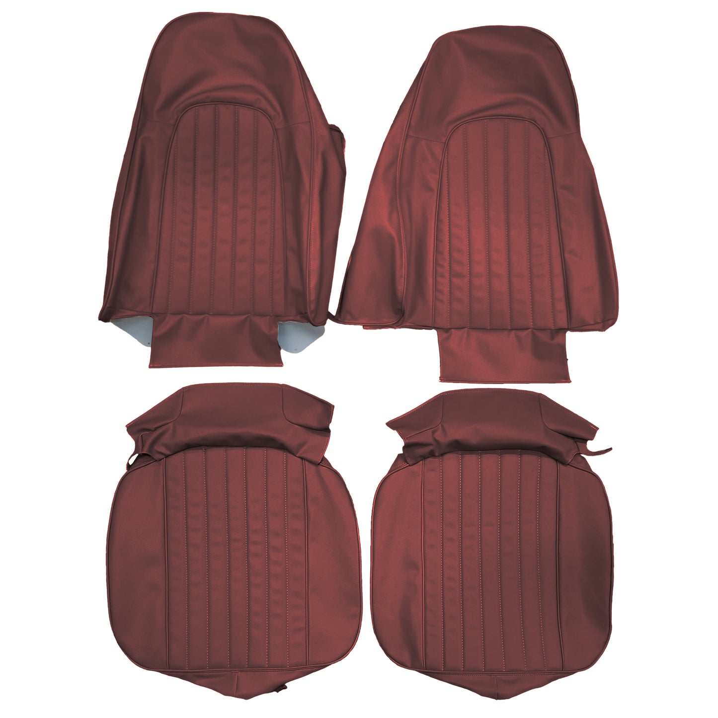 1971 AMC AMX/GREMLIN/JAVELIN SST BUCKET SEAT 'COACHMAN' UPHOLSTERY - RED