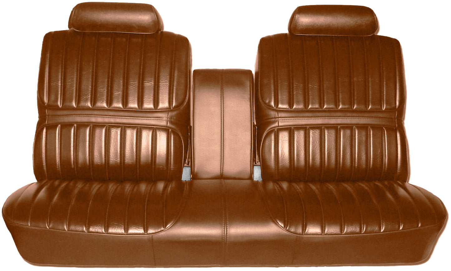 1971 OLDSMOBILE 442/CUTLASS SUPREME SPLIT BENCH W/ C.A.R. UPHOLSTERY - SIENNA