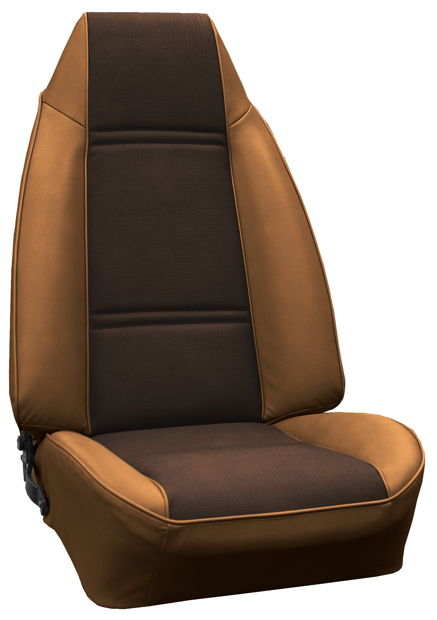 1975 CHEVROLET CAMARO TYPE LT "DELUXE" BUCKET SEAT UPHOLSTERY - SRM SADDLE KNIT/SADDLE