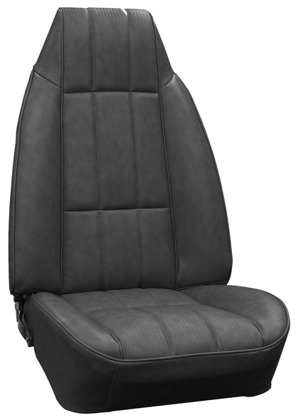 1978 CHEVROLET CAMARO TYPE LT/CAMARO Z28 "DELUXE" BUCKET SEAT CLOTH UPHOLSTERY - SRM BLACK EMPRESS CLOTH/BLACK