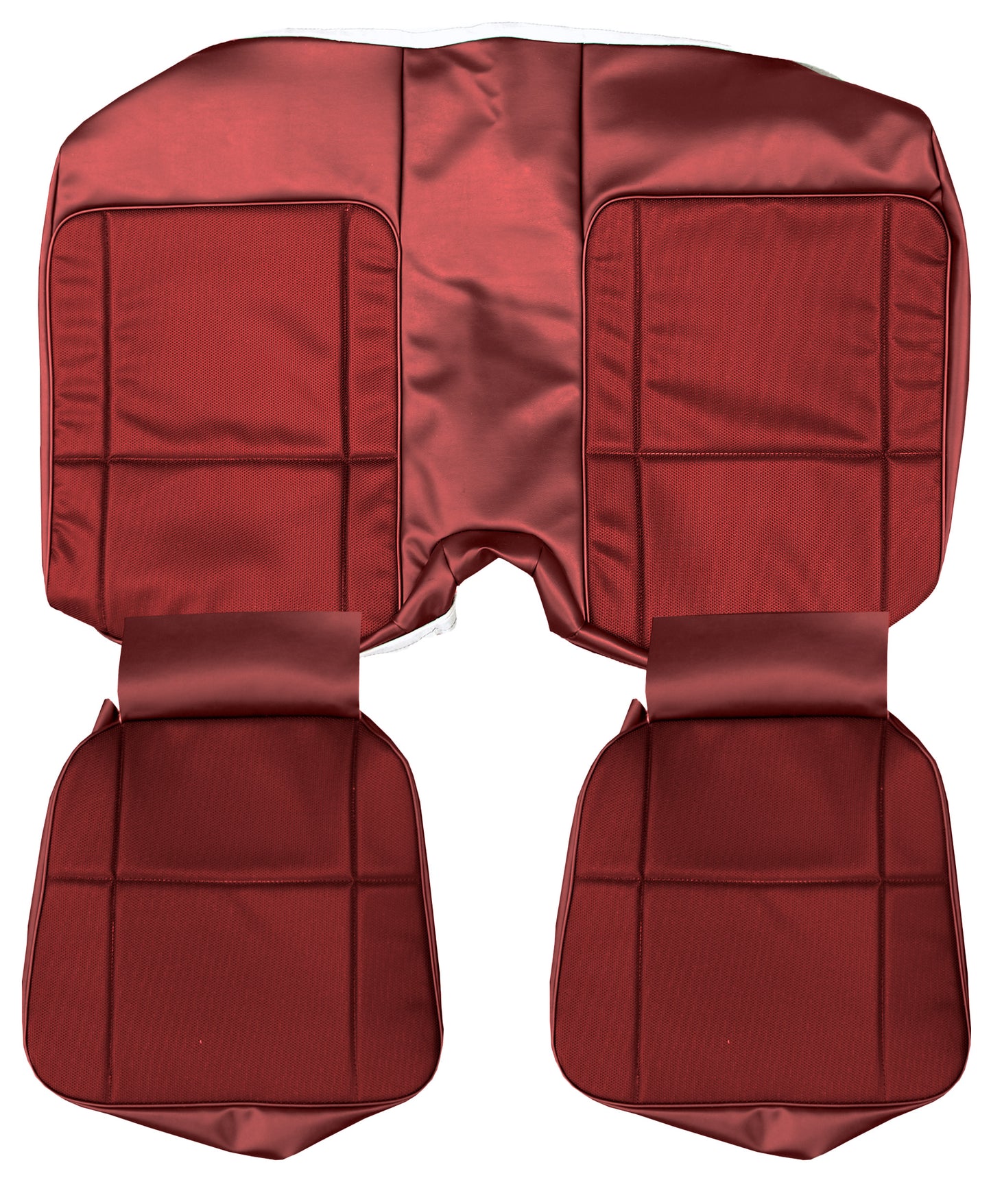 1980 CHEVROLET CAMARO/CAMARO BERLINETTA/CAMARO Z28 "DELUXE" HARDTOP REAR CLOTH UPHOLSTERY - SRM CARMINE RIBBED CLOTH/CARMINE