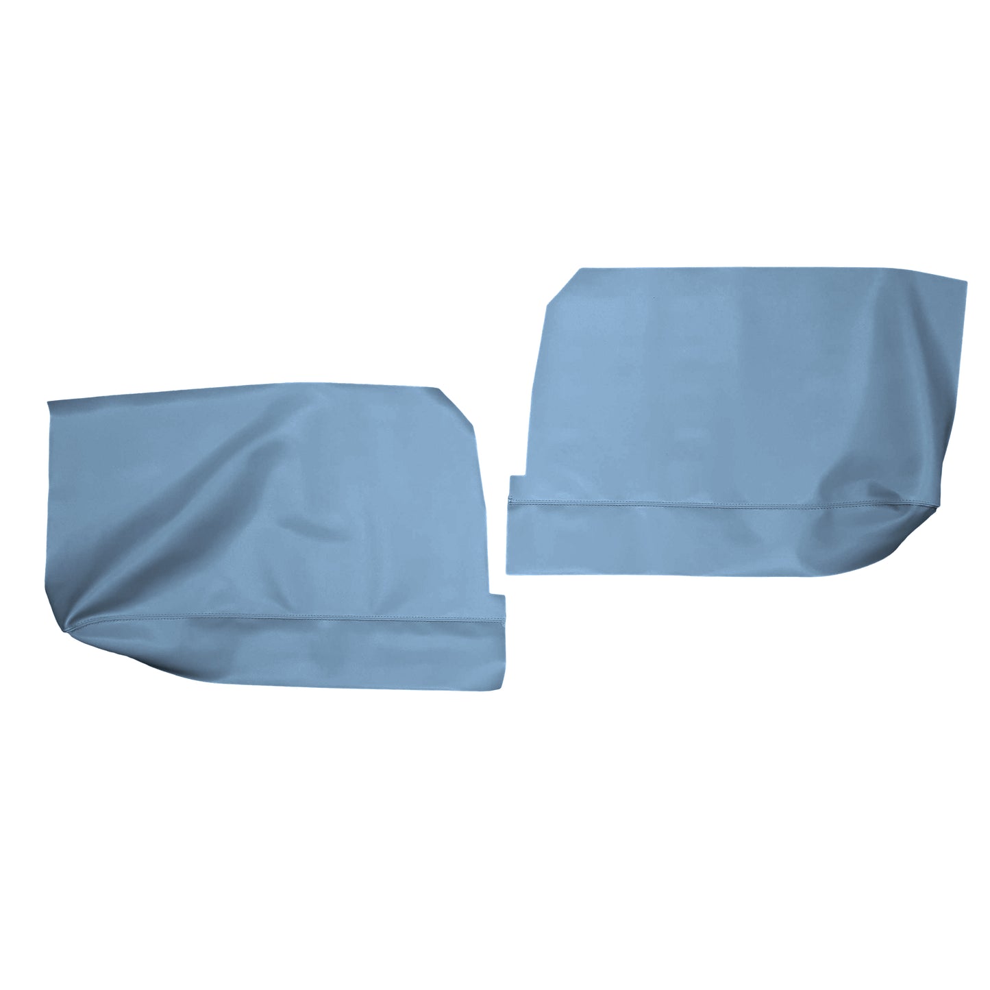 64 GM A-BODY HARDTOP REAR ARMREST PANEL COVERS - LIGHT BLUE