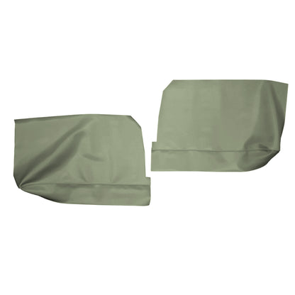 64 GM A-BODY HARDTOP REAR ARMREST PANEL COVERS - SRM LIGHT GREEN