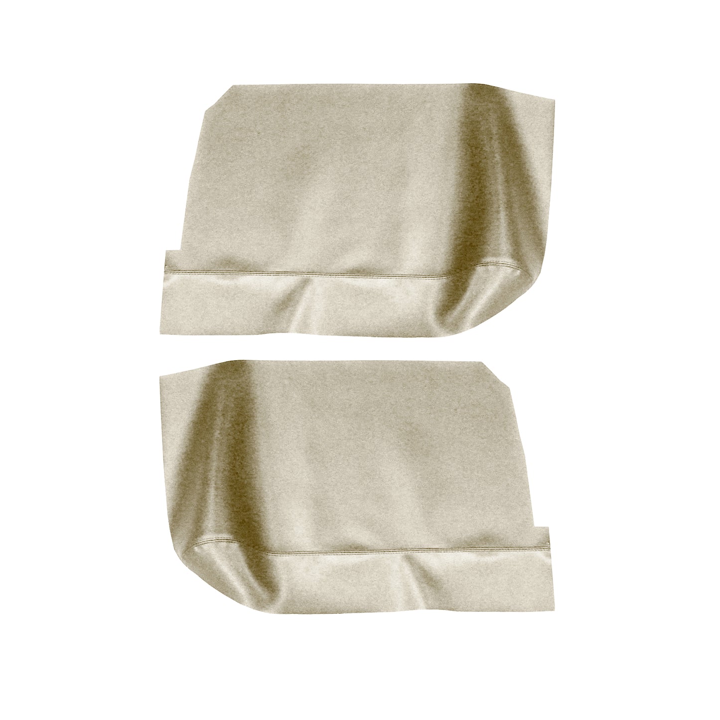 66-67 GM A-BODY HARDTOP REAR ARMREST PANEL COVERS - PARCHMENT