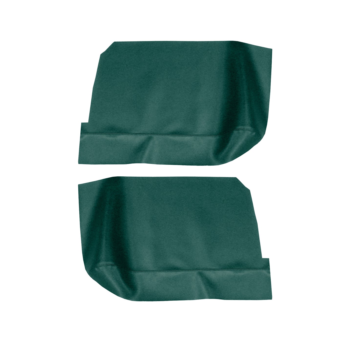 65/67 GM A-BODY HARDTOP REAR ARMREST PANEL COVERS - TURQUOISE