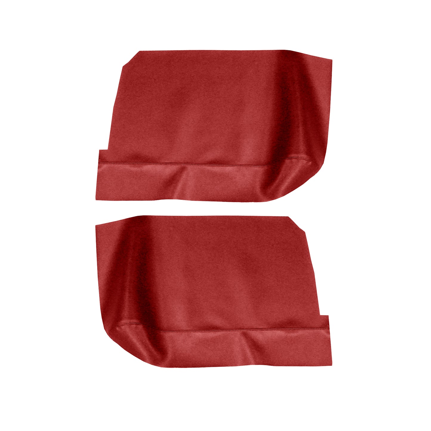 67 GM A-BODY HARDTOP REAR ARMREST PANEL COVERS - RED