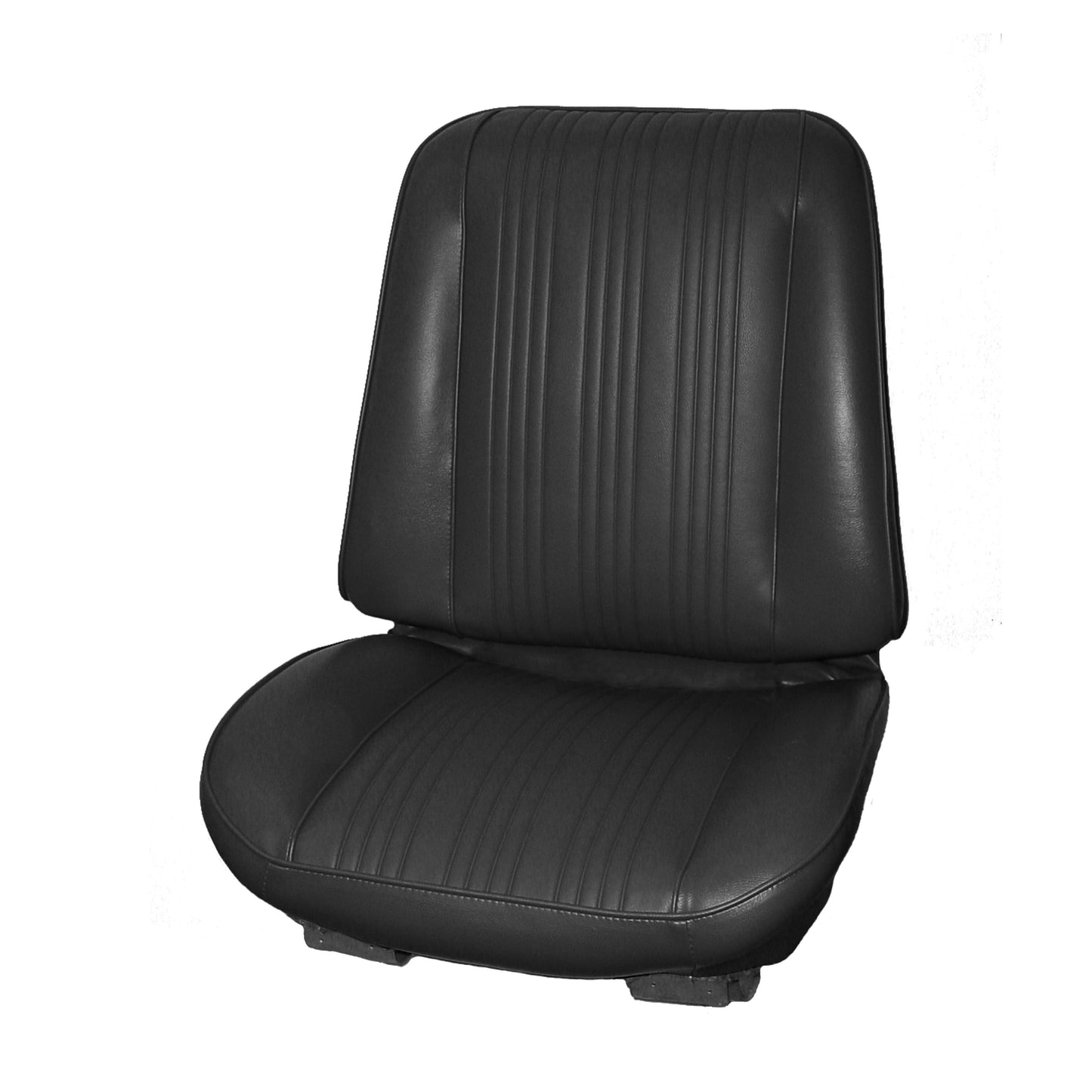 67 GTO/LEMANS BUCKET SEAT UPHOLSTERY - BLACK