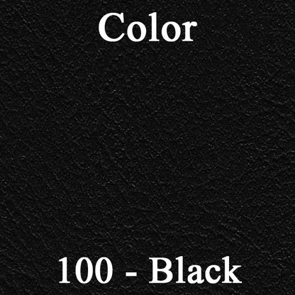71 CHALLENGER HARDTOP REAR CLOTH UPHOLSTERY - SRM BLACK/ORANGE PLAID CLOTH/BLACK
