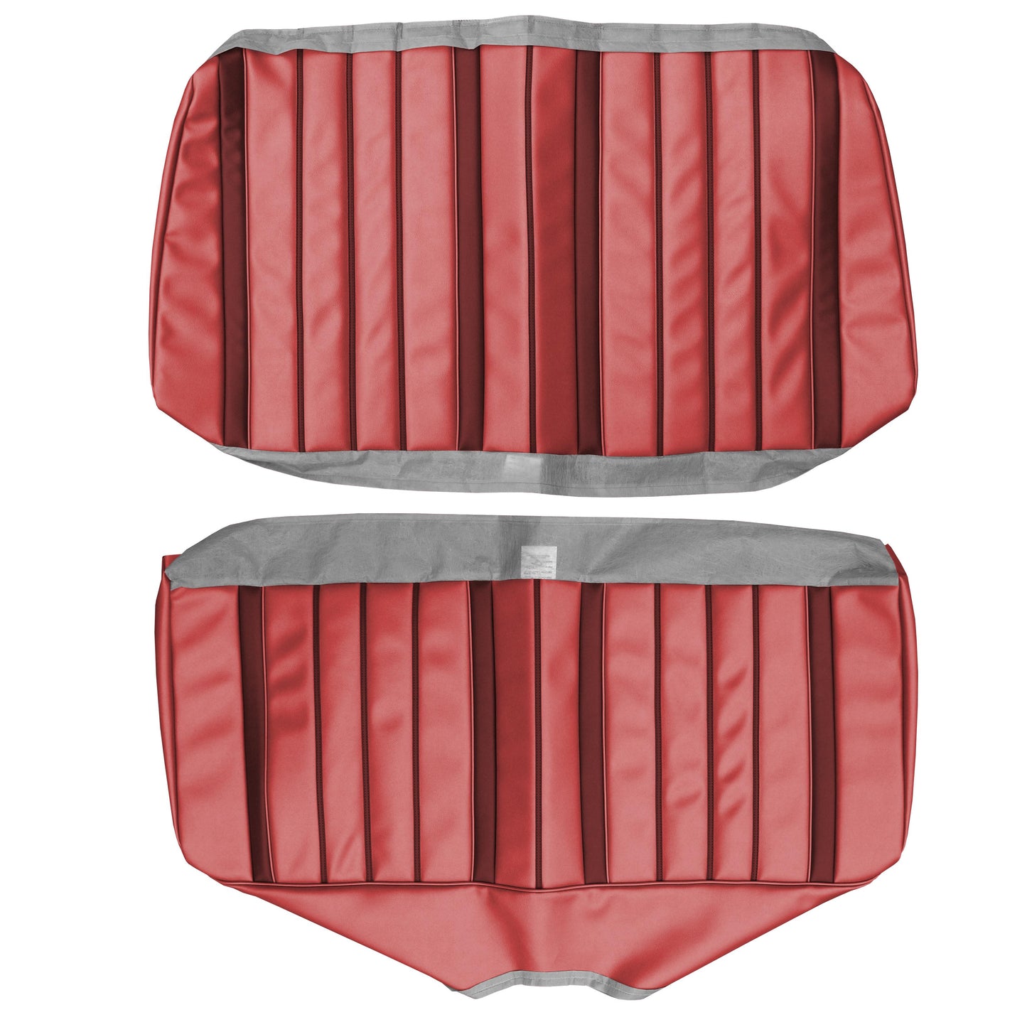 66 SKYLARK/GS CONVERTIBLE REAR UPHOLSTERY - RED W/ DARK RED ACCENT