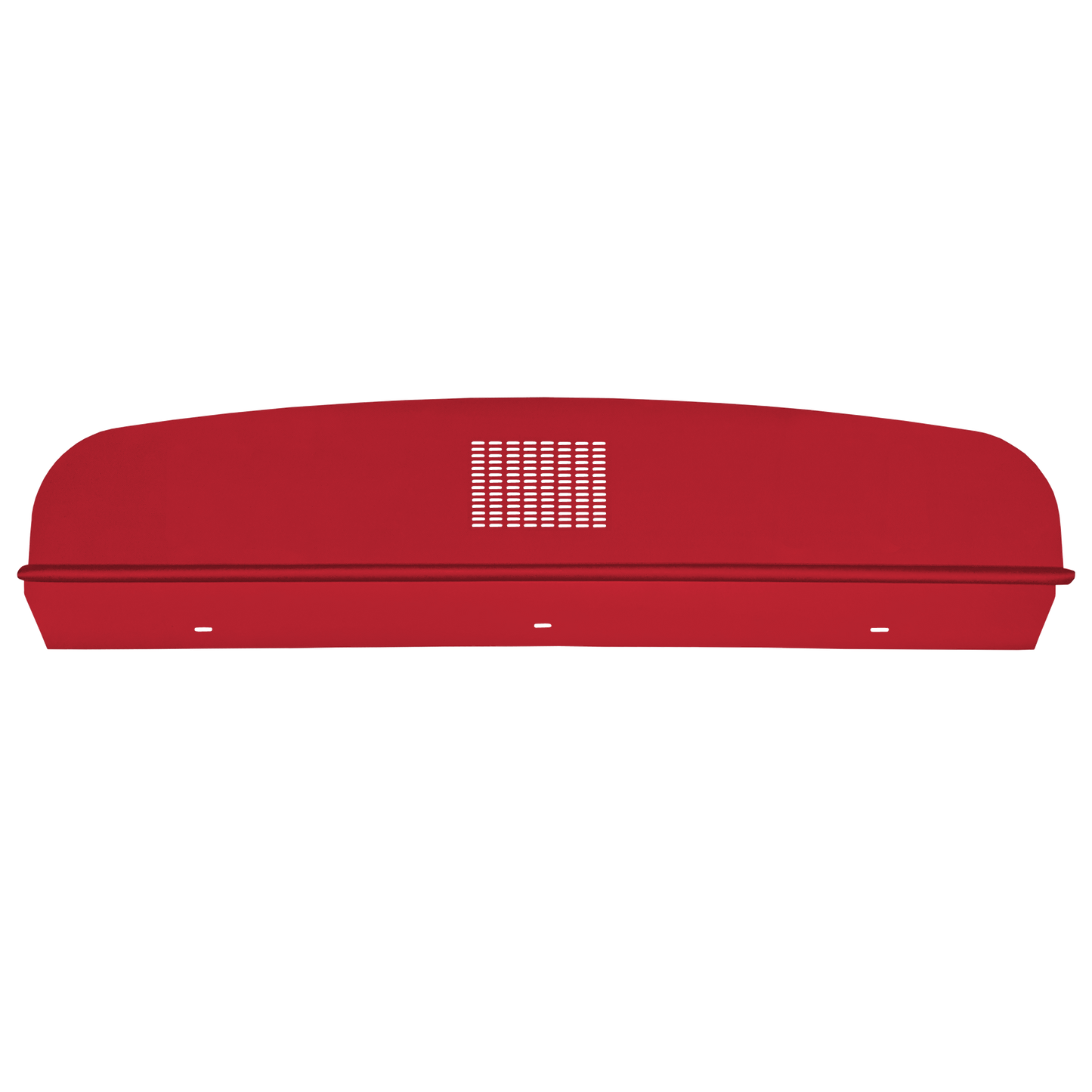 1964-1965 DODGE/PLYMOUTH B-BODY HARDTOP PACKAGE TRAY WITH CENTER SPEAKER CUT-OUT - CRIMSON RED