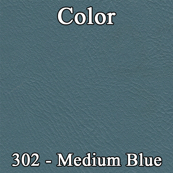 63 POLARA 500 HARDTOP REAR UPHOLSTERY - BLUE/WHITE W/ BLUE ACCENT