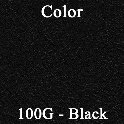 67 GTO/LEMANS FRONT DOOR PANEL - BLACK W/BLACK